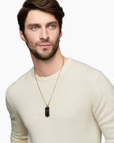 Streamline® Tag in 18K Yellow Gold with Forged Carbon, 42mm